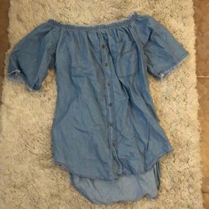 Chambray Mini Dress
